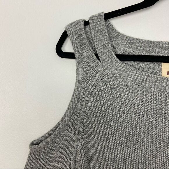 NWT Hollister Ribbed Sweater Gray Women’s Size M Beachy Grunge Y2K Cozy Comfort‎ - Picture 8 of 10